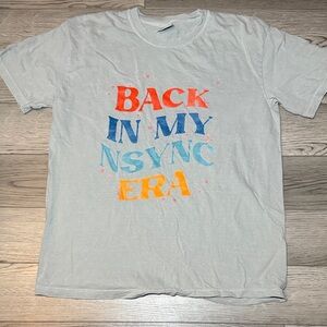 Comfort Colors Back In My NSYNC Era 90s Y2K Retro Design T-shirt Tee Size Large